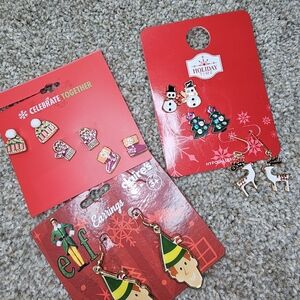 Holiday Time Festive Kids Earrings Collection